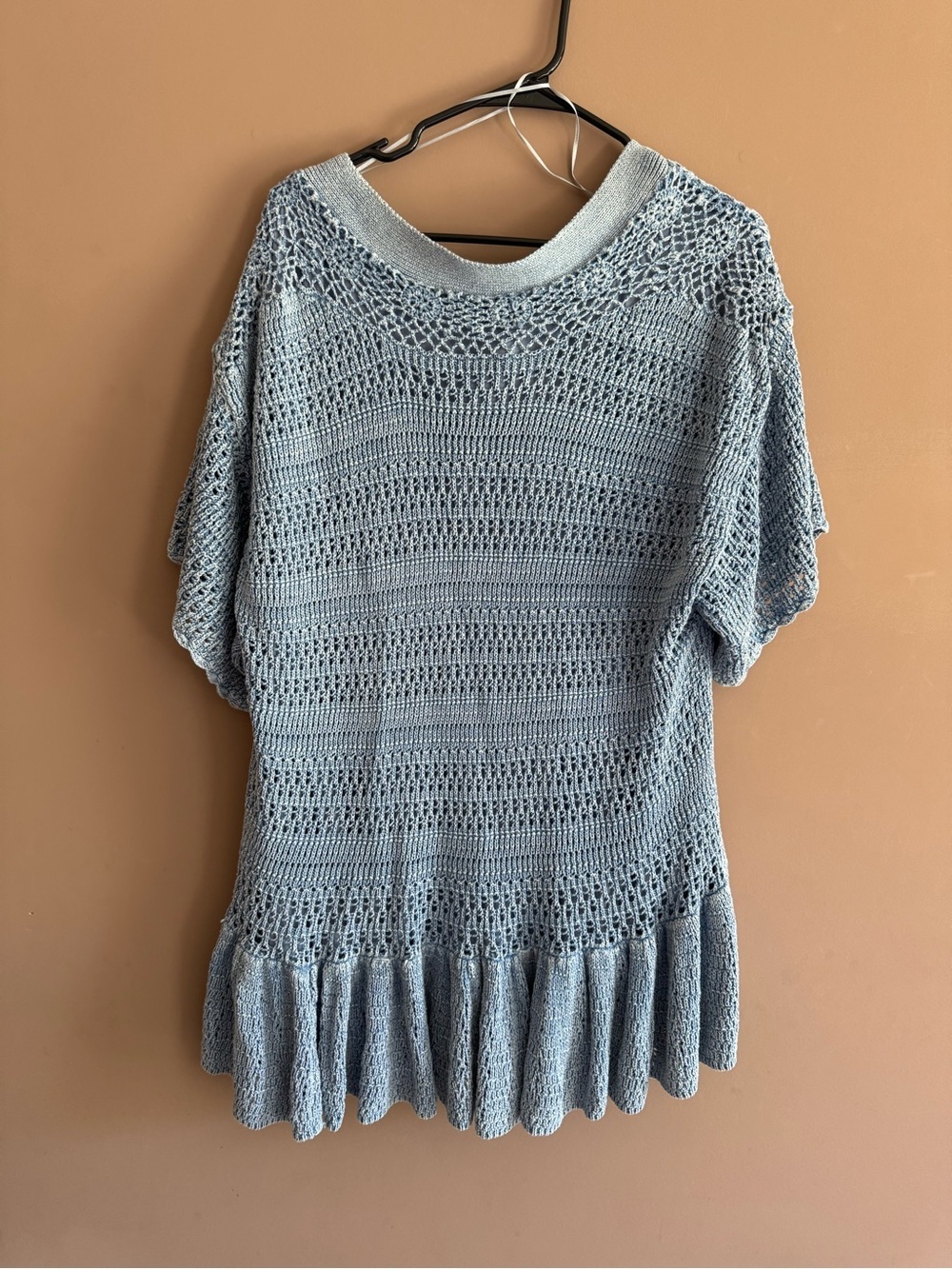 ✨NWT✨ Free People Sistine Crochet Knit Oversized Mini Dress